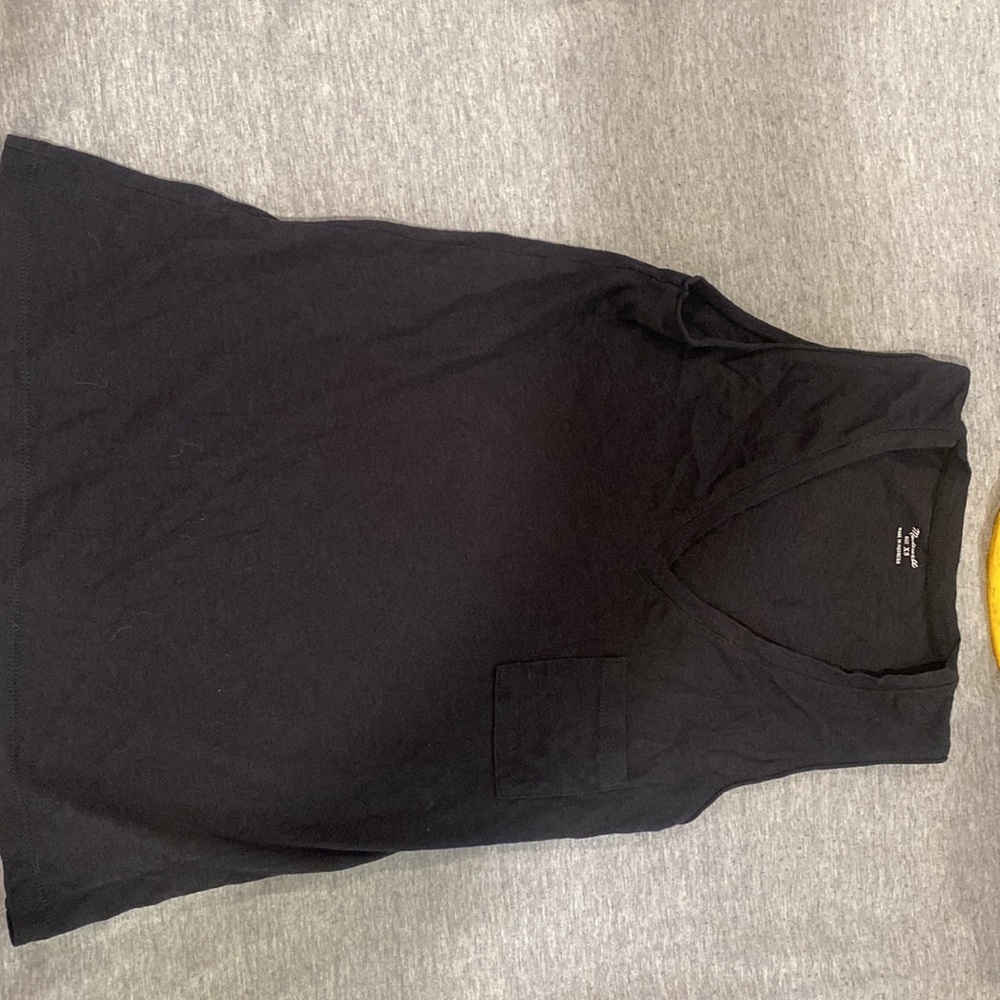 Madewell Xs Whisper Black cotton tank - Picture 2 of 4